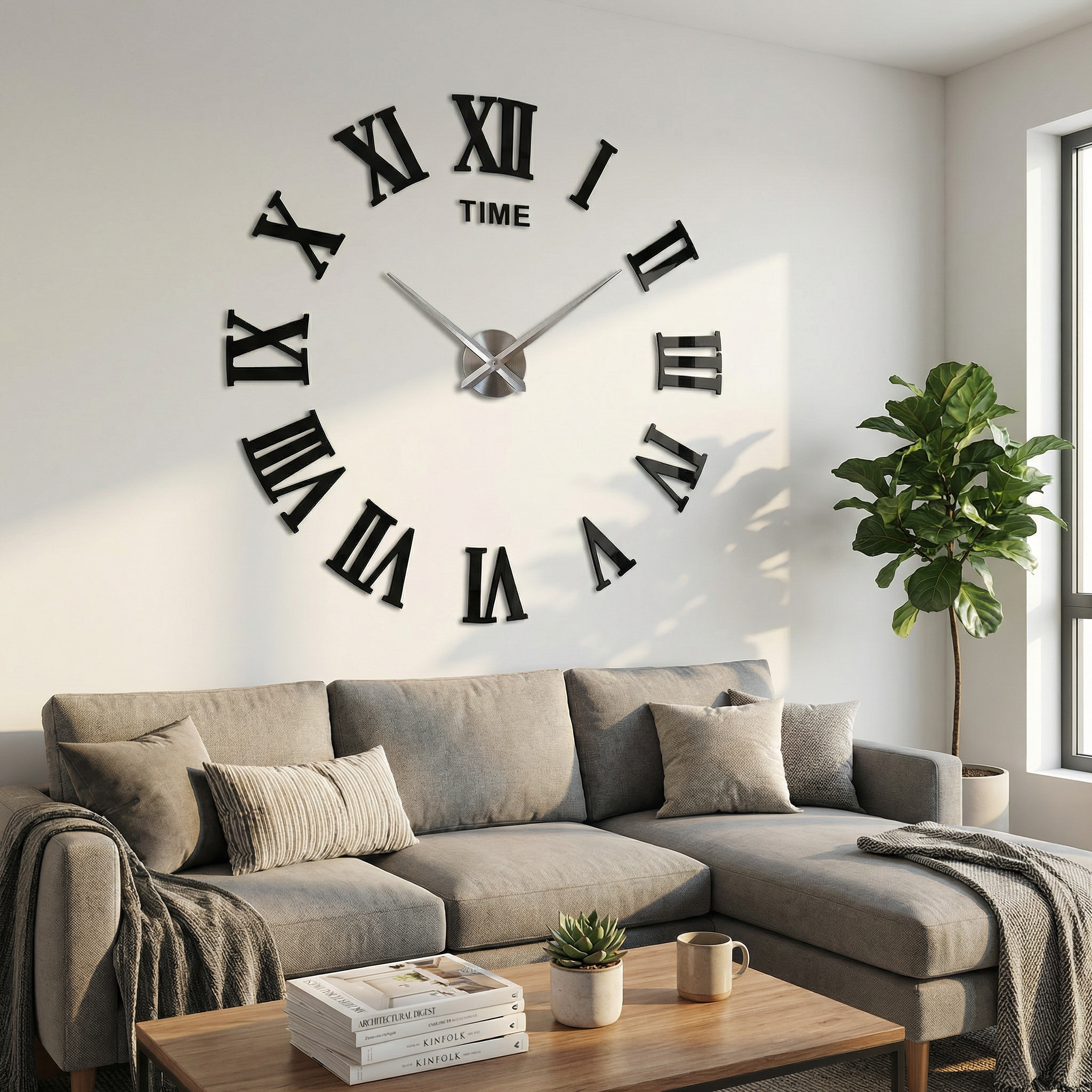 3D Wall Clock/Frameless Wall Clock